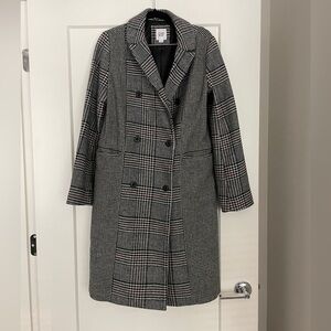 Gap Plaid Long Coat